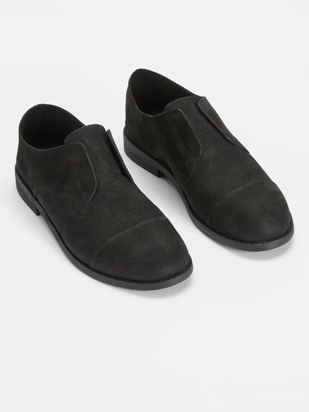 Eileen Fisher Frida Tumbled Nubuck Derby Slip On Shoes Size 7